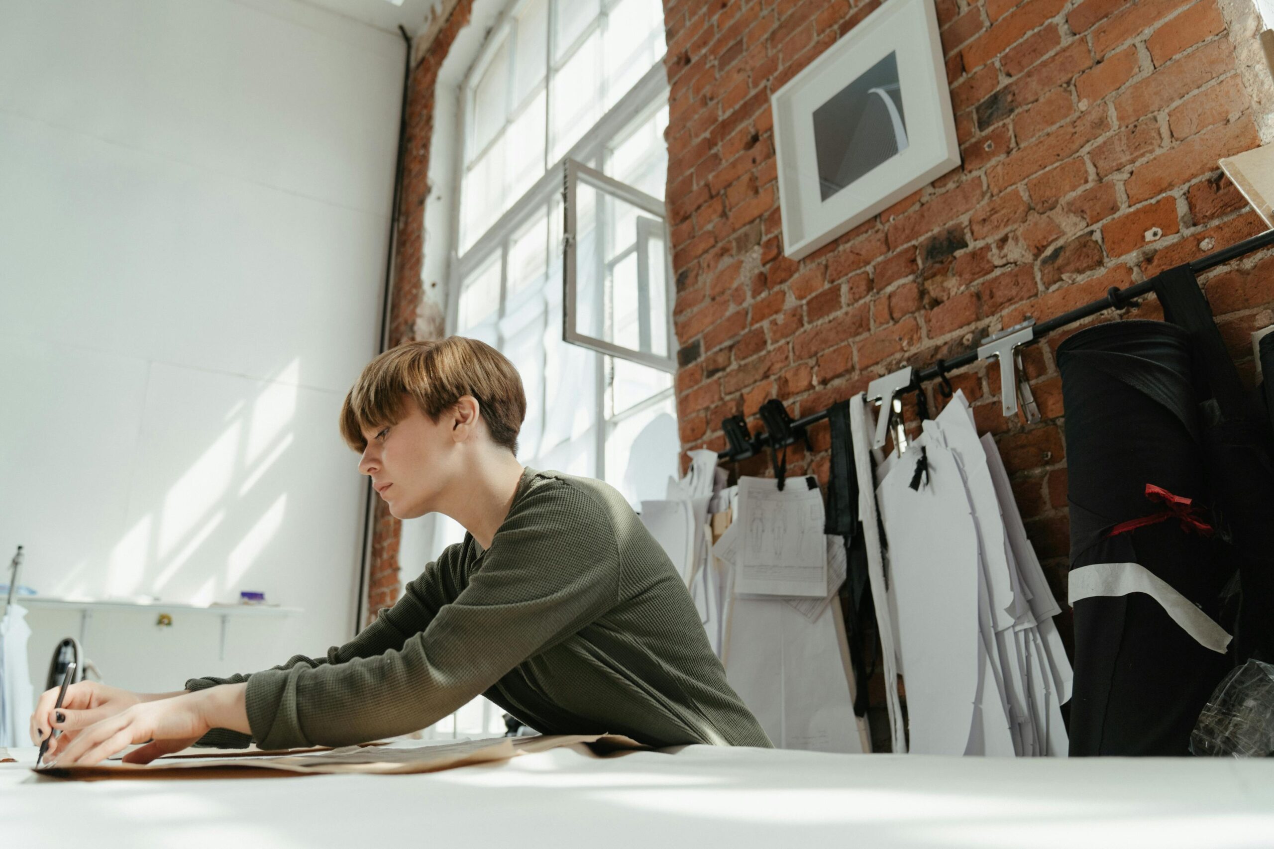 boy in fashion studio
